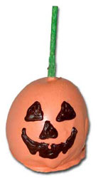 Pumpkin-decorated Chocolate-dipped Apple