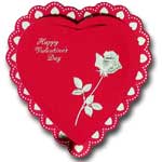 Heart Candy Box Gold Rose